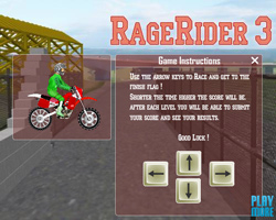 Дизайн флеш-игры RageRider. Инструкции